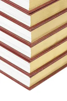 Isolated Against White Background Drucke: Stack of books isolated on a white background