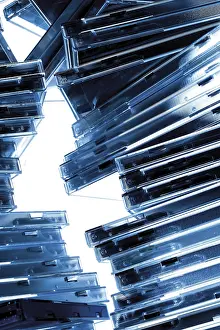 Compact Disc Storage Drucke: Stack of CDs