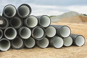 Construction Site Drucke: Stack of finned tubes