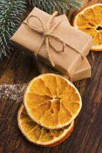 Advent Season Gifts Drucke: Stack of two holiday gifts