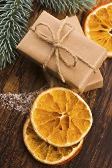 Advent Season Gifts Drucke: Stack of two holiday gifts