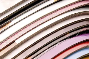 Waste Separation In Europe Drucke: Stack of magazines, poland