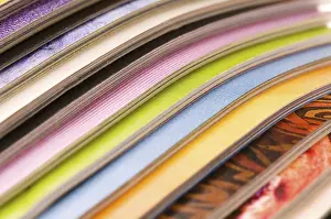 Waste Separation In Europe Drucke: Stack of magazines, poland