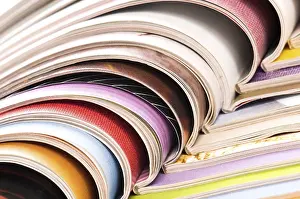 Ecofriendly Waste Separation Drucke: Stack of magazines, poland