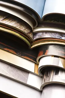 Eastern European Magazines Drucke: Stack of magazines, poland