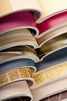 Eastern European Interior Drucke: Stack of magazines, poland