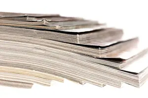 Poland Magazine Stack Drucke: Stack of magazines, poland