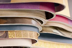 Waste Separation In Europe Drucke: Stack of magazines, poland