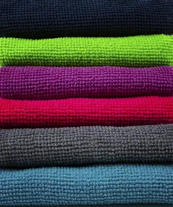 Cleanliness Products Drucke: A stack of multicolored, microfiber cloths
