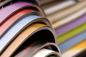 Waste Separation Techniques Drucke: Stack of open magazines