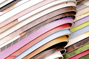 Environmental Awareness Photo Drucke: Stack of open magazines