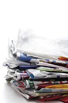 Studio Photography Props Drucke: Stack of plastic bags