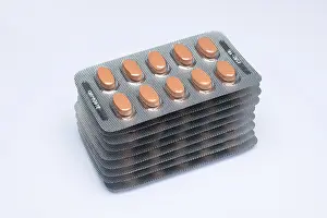 Medical Remedy Drucke: Stack with tablets in blister packaging, Germany