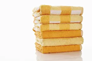 Still Life Studio Photography Drucke: Stack of towels