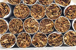 Deserted Factory Drucke: Stacks of cigarettes being readied for packaging