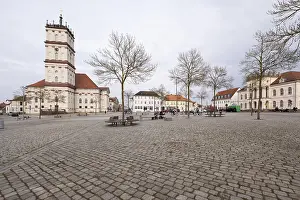 Central European Countryside Drucke: Stadtkirche am Markt, Neustrelitz