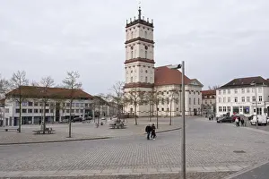 Central European Landscape Photo Drucke: Stadtkirche am Markt, Neustrelitz