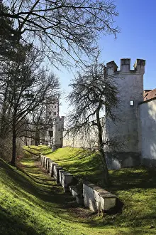 Deserted City Wall Drucke: Stadtmauer