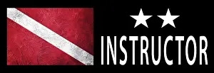 Diver Down Signal Drucke: Two Star Instructor, Diver Down Flag