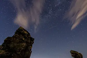 Eastern Germany Landscapes Drucke: Starry sky, Devil's Wall, Weddersleben