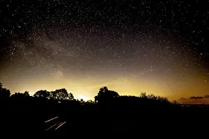 Starry Sky Germany Drucke: Starry sky on the dyke of the Dummer