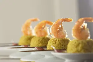 Seafood Appetizer Drucke: Starter with prawns
