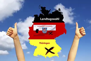 European Democracy Vote Drucke: State election, state elections in Thuringia