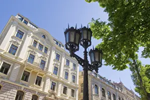 Old Town Riga Photography Drucke: The State Library in the historic centre of Riga