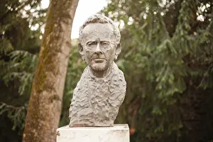 Bildhauerei Drucke: Statue, Büste von Peter Rosegger