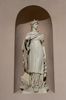 European Administrative Buildings Drucke: Statue at the Camera di Commercio