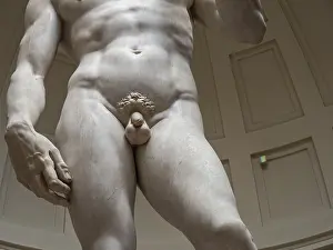 Drucke von Statue von David von Michelangelo, Detail, Galleria dell'Accademia, Florenz, Toscana, Italien Michelangelo Buonarroti Drucke: Statue von David von Michelangelo