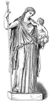 Antique Greece Statues Drucke: Statue of Eirene, the personification of peace
