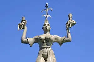 Lake Constance Sculpture Drucke: Statue Imperia at the harbour, Constance