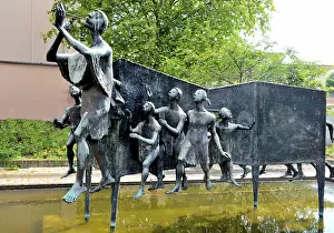 European Statues Drucke: Statue of Rattenfaenger of Hameln