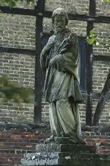 German Sacred Building Drucke: The statue of St