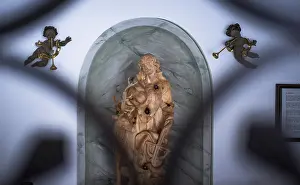 Christian Sculpture Drucke: Statue of St Hubert