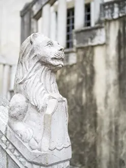 Drucke von Statue eines venezianischen Löwen in Koper Bildhauerei Drucke: Statue eines venezianischen Löwen in Koper.