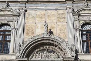 Venice Landmarks Drucke: Statues of saints on the facade, St