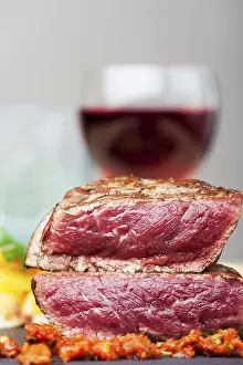 Meat Dish Ideas Drucke: Steak mit Rotwein