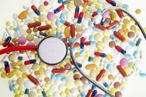 Healthcare Instrument Drucke: Stehoscope and tablets