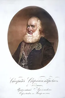 Woodcut Portrait Drucke: Stephan Stratomirovics (1757-1836)
