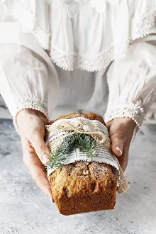 Sweet Baked Goods Drucke: Stollen is a fruit bread of nuts