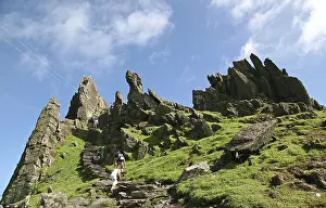 European Observation Points Drucke: Stone steps leading to the old monk settlement of Skellig Michael