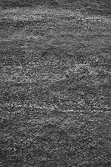 Central Europe Rock Formations Drucke: Stone structure as background, black and white