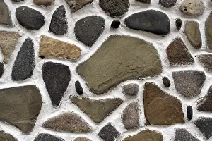 Stone Wall Background Drucke: Stone wall background horizontal