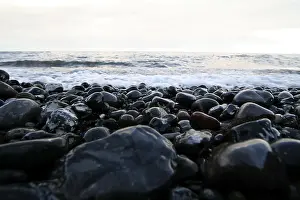 Open Air Photography Drucke: Stones at the beach