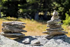 European Nature Tourism Drucke: Stones stacked on top of each other
