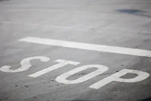 Road Safety Markings Drucke: Stop marking