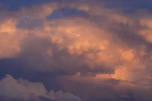 Bavaria Evening Clouds Drucke: Storm clouds in the evening light