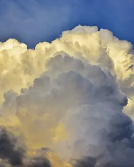 Stormy Bavaria Drucke: Storm clouds, towering vertical clouds